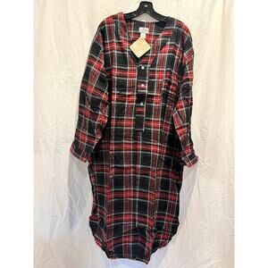 NWT VTG 80s Neiman Marcus Night Shirt Night Gown Mens Cotton Sz L